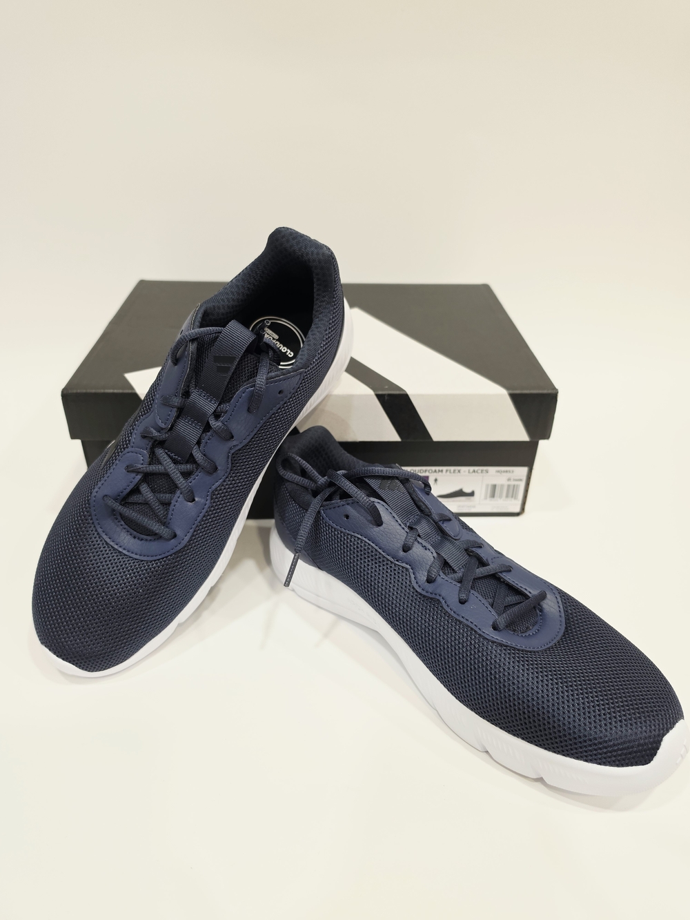 Adidas Men's Cloudfoam Flex Navy Mesh Athletic Sneakers US Mens 9.5